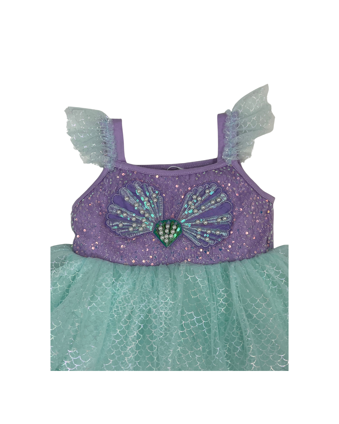 Vestido Infantil Princesa Sirenita 🧜♀️💜💚