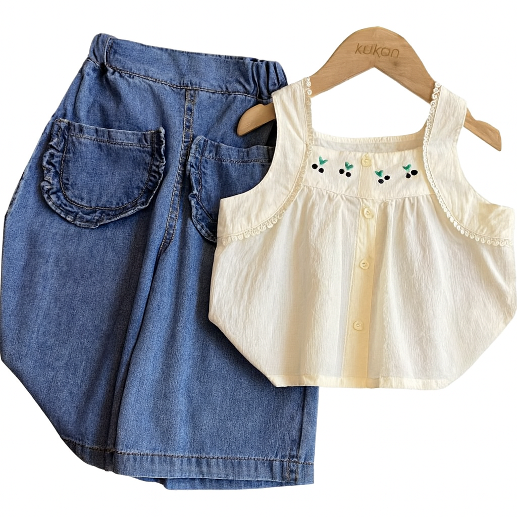 Conjunto Cherry Denim 🍒
