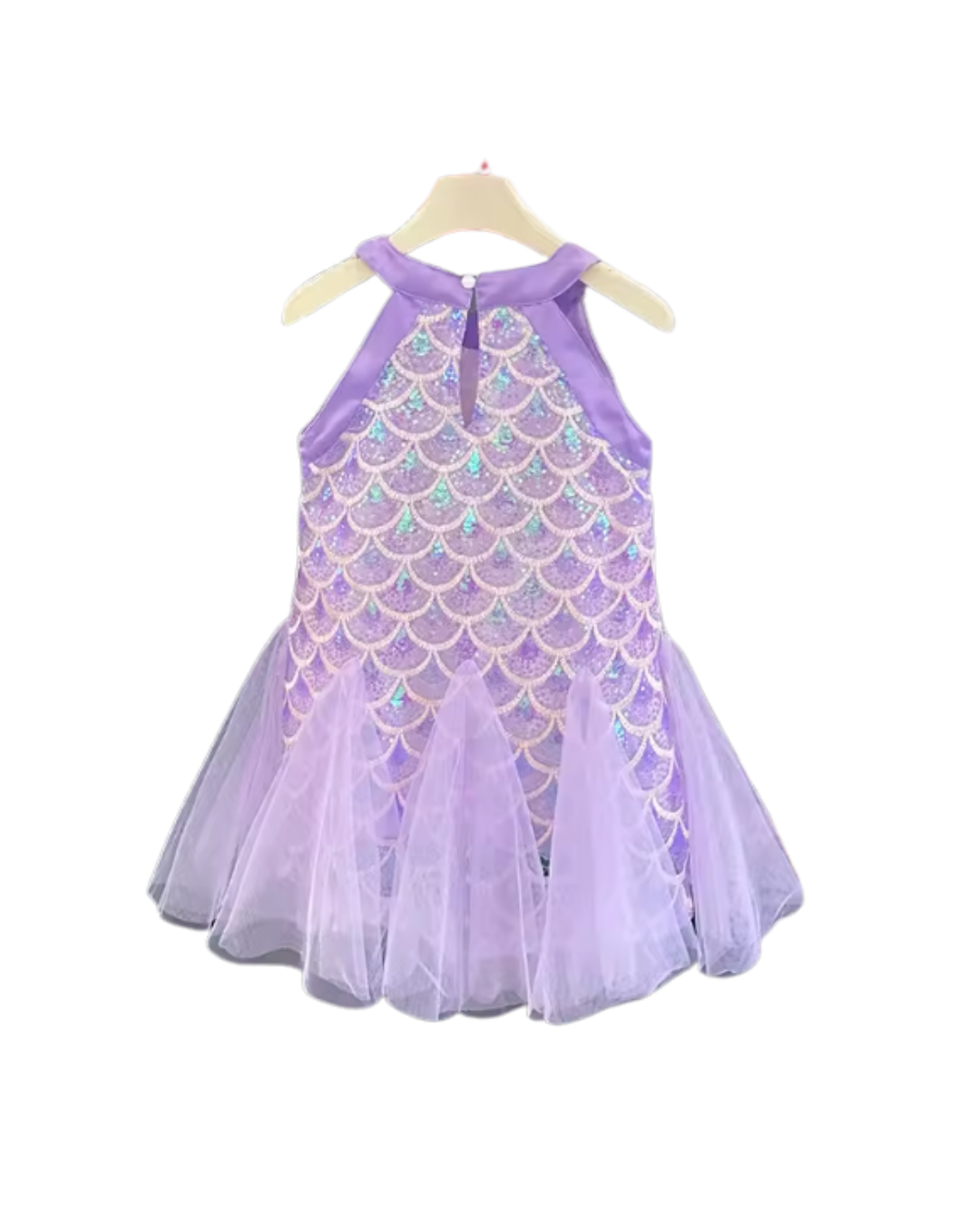 Vestido estilo sirenita con Lentejuelas y Tul 🧜♀️