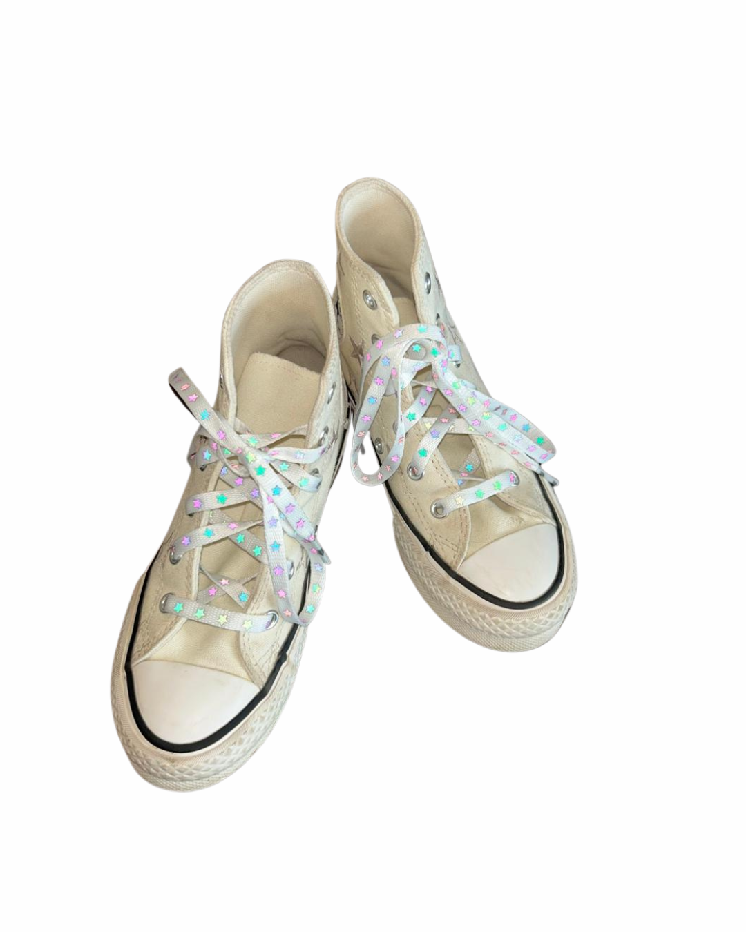 Cordones estrellas reflectantes colores