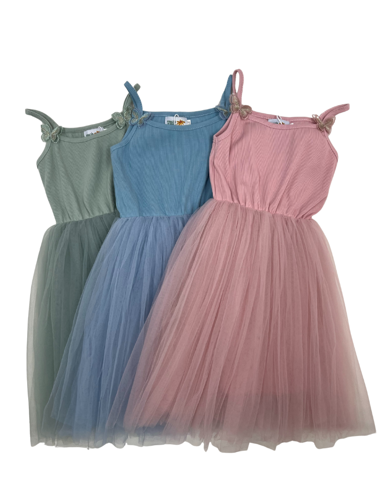 Vestido Infantil Tul 💚🌸