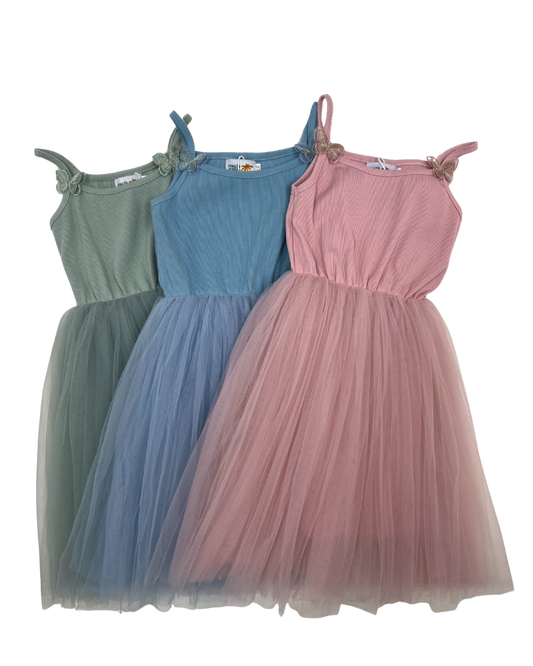 Vestido Infantil Tul 💚🌸