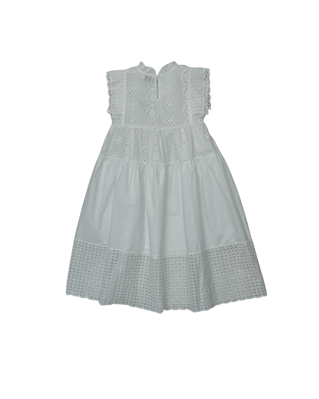 Vestido Blanco con Encaje Bordado 🤍✨