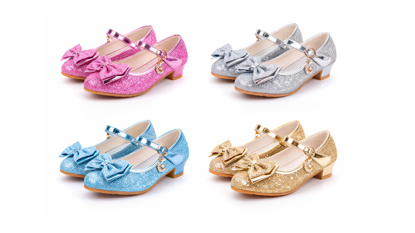 Zapato liso glitter