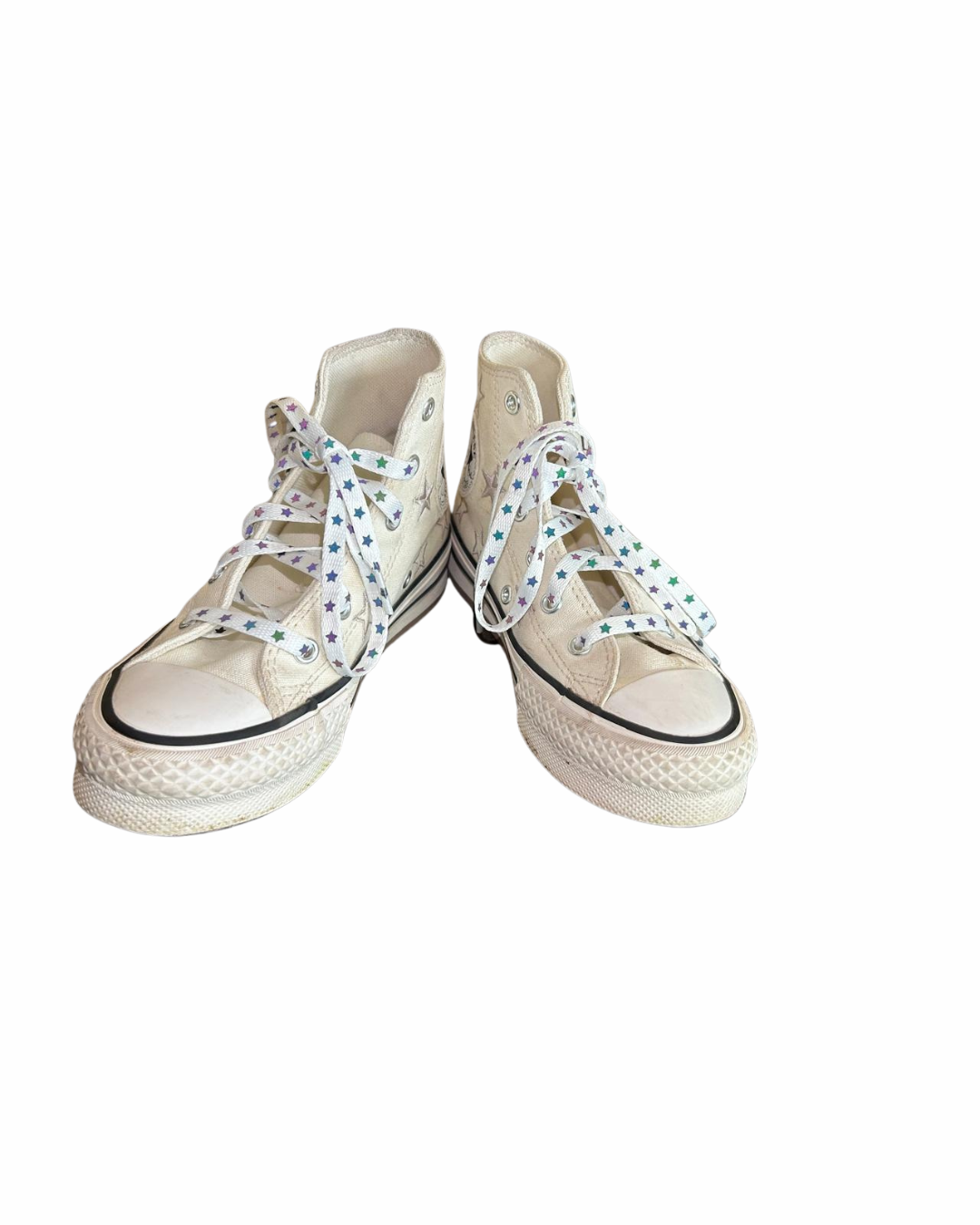 Cordones estrellas reflectantes colores