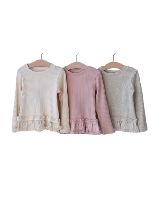 Polera básica canalé
