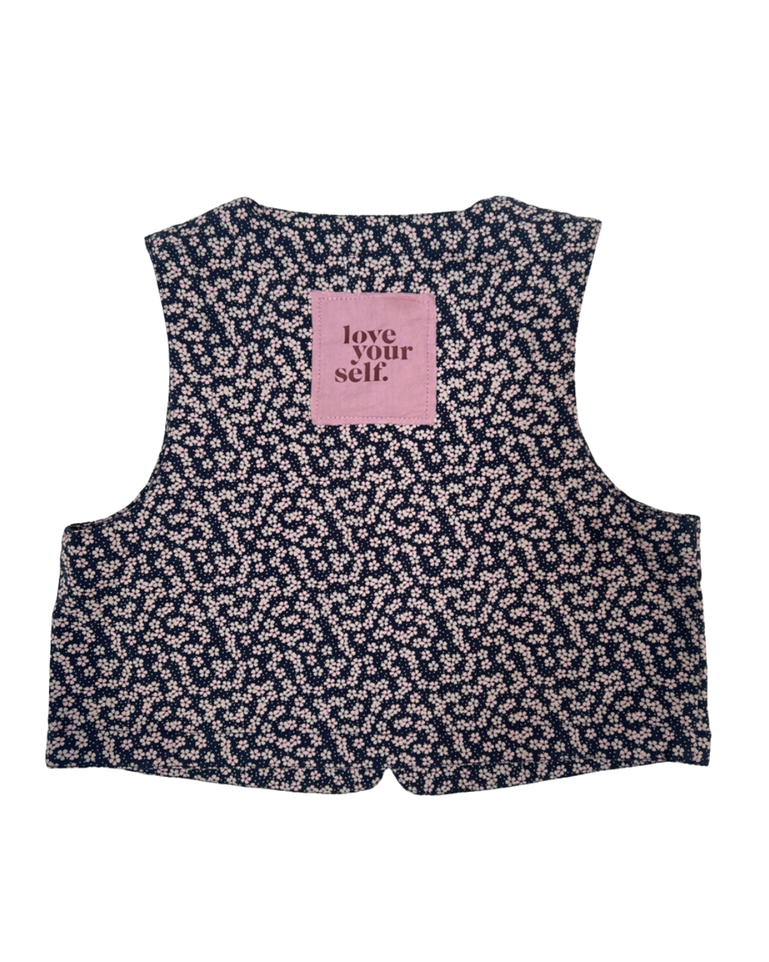 Chaleco floral sin mangas