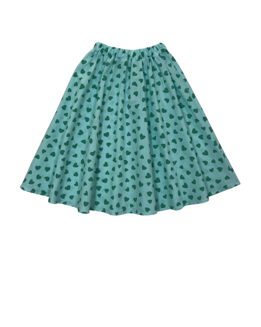 Falda corazones verdes 💙