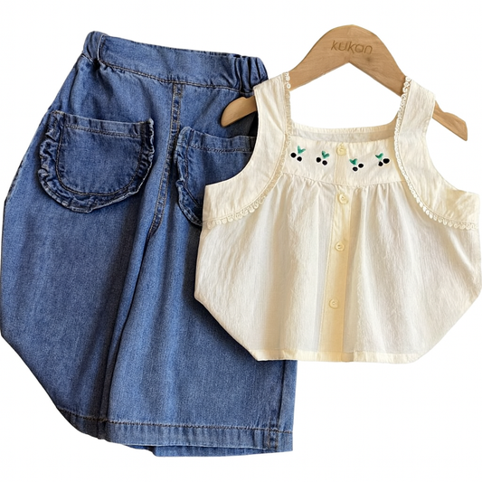 Conjunto Cherry Denim 🍒