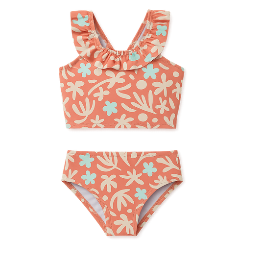 Bikini floral coral 🌼