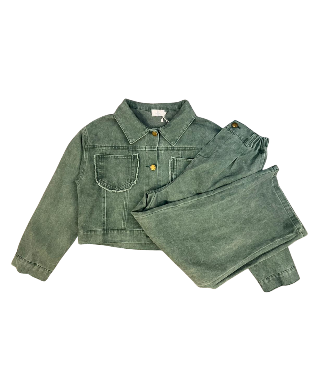 Conjunto Denim Verde +