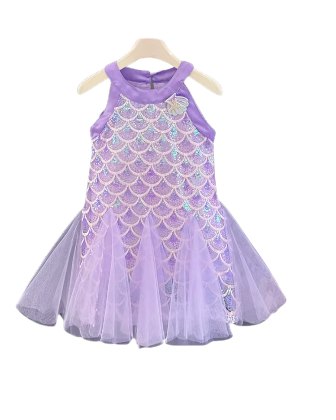 Vestido estilo sirenita con Lentejuelas y Tul 🧜♀️