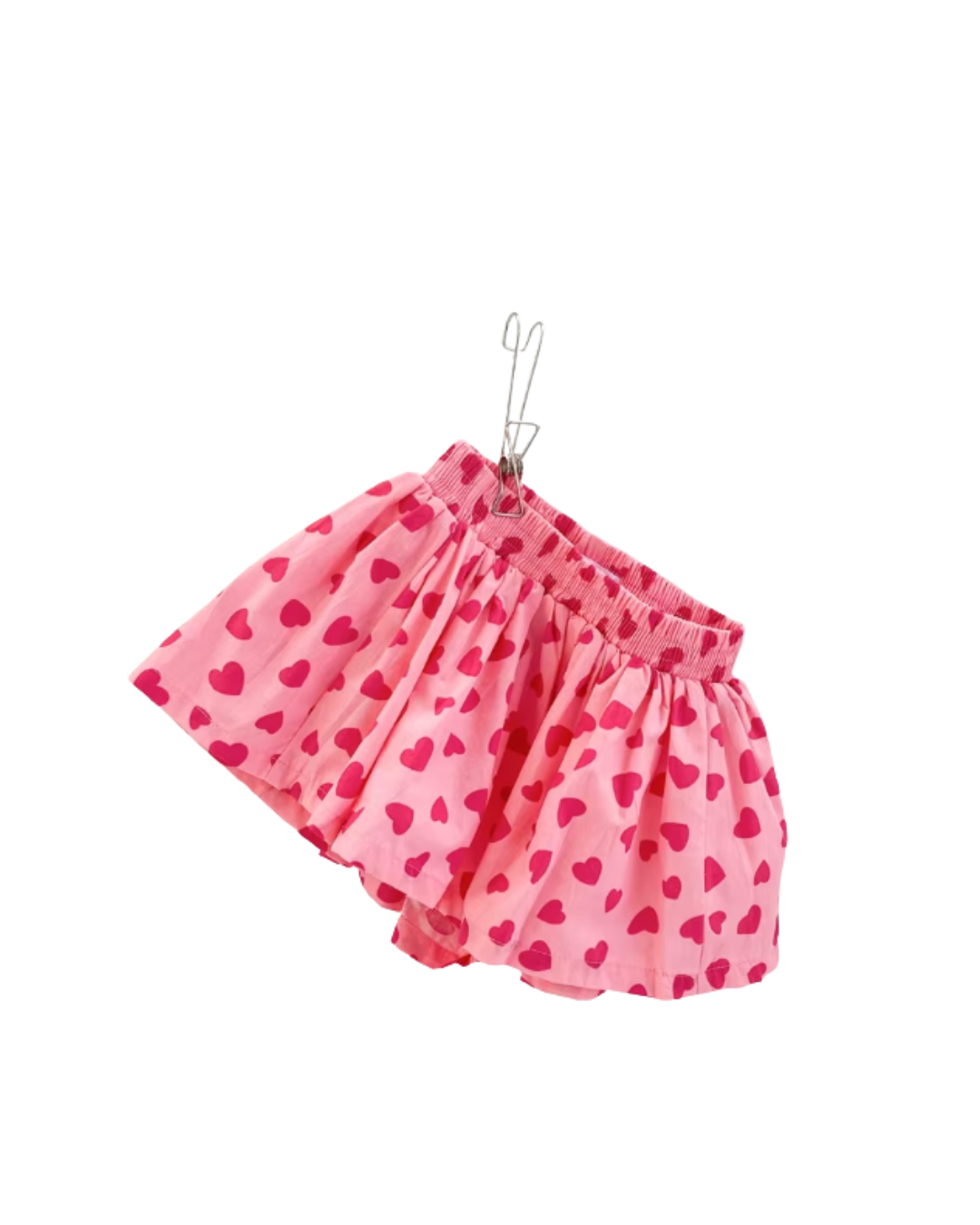Falda Pantalón Rosa con Corazones 💖👧