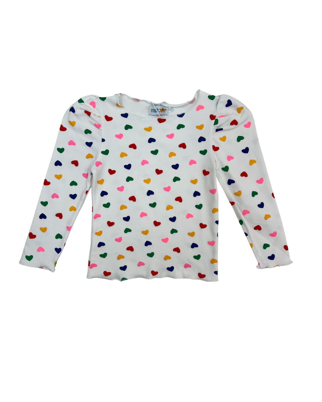 Polera Corazones Multicolor