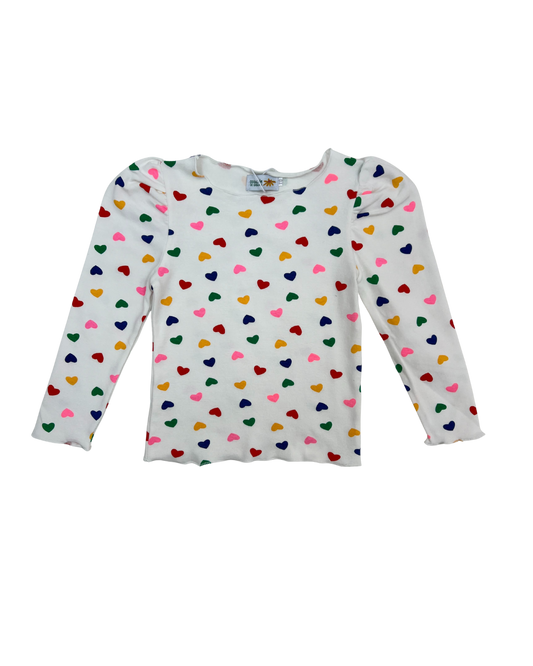 Polera Corazones Multicolor