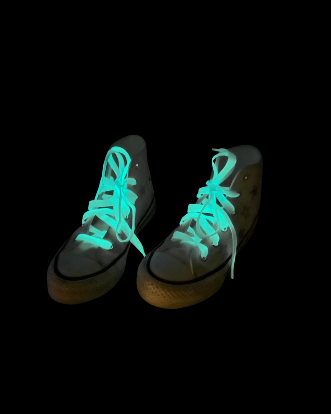 Cordones luminosos flúor celestes