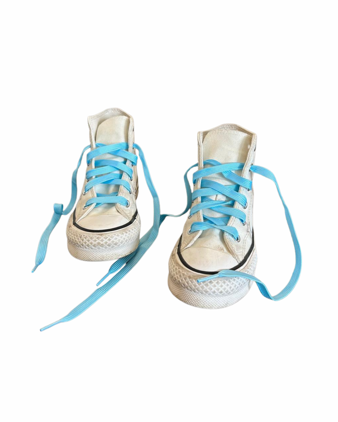 Cordones luminosos flúor celestes