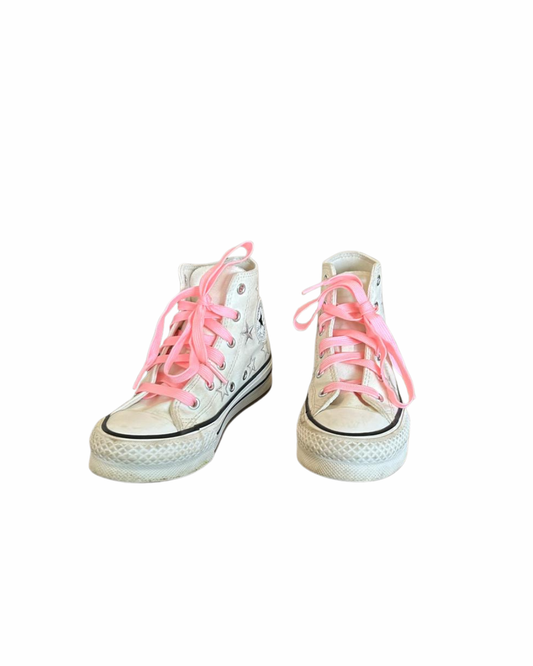 Cordones luminosos flúor rosados